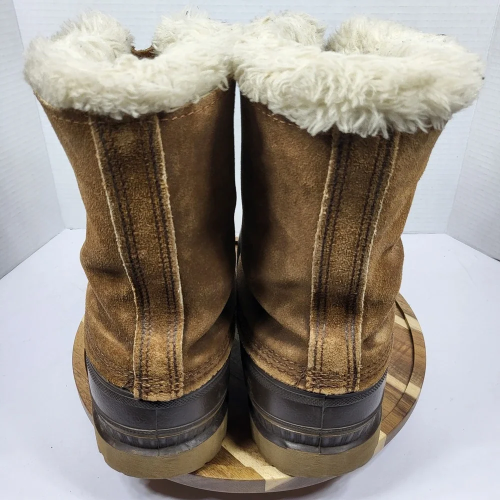 Vintage Sorel Kaufman Caribou Boots Mens 10 Made in Canada Leather Snow Winter
